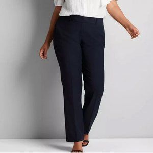 Lane Bryant The Allie Straight Leg Navy Pants